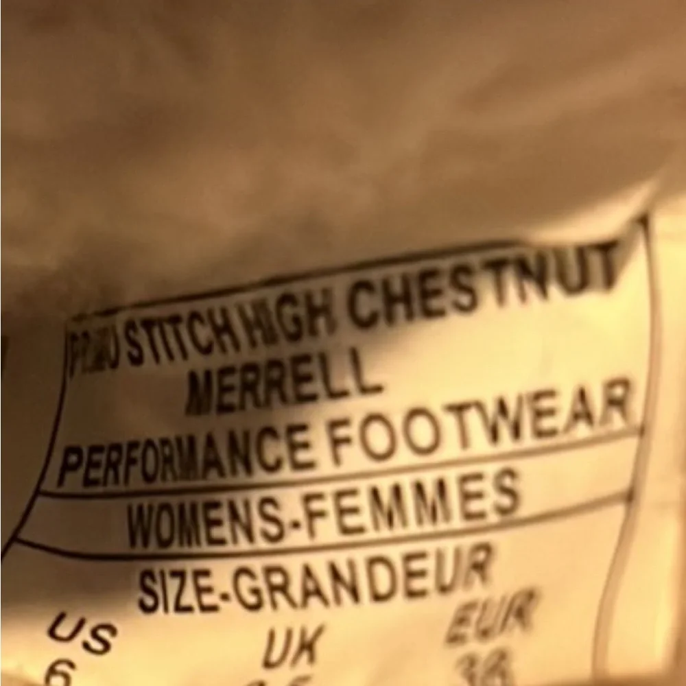 Merrell Womens Primo Stitch High Sherpa‎ Lined Boots in Chestnut Womens Size 6